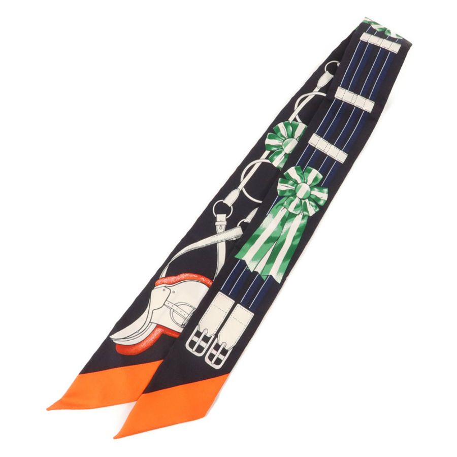 HERMES 絲質Twilly絲巾-1