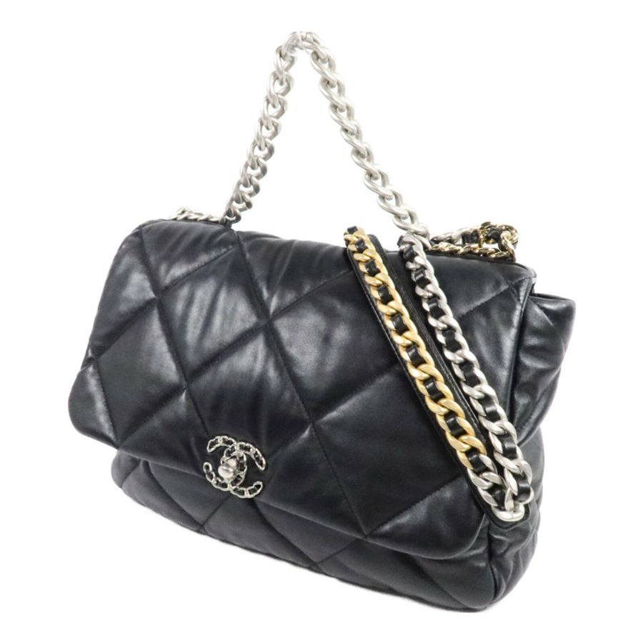 CHANEL 羊皮皮革Chanel 19 Large Shoulder Bag手挽肩背兩用袋-2