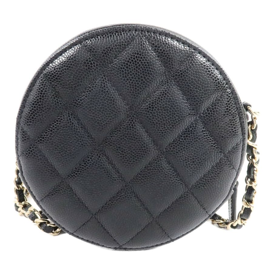 CHANEL 牛皮皮革Round Clutch With Chain肩背袋-1