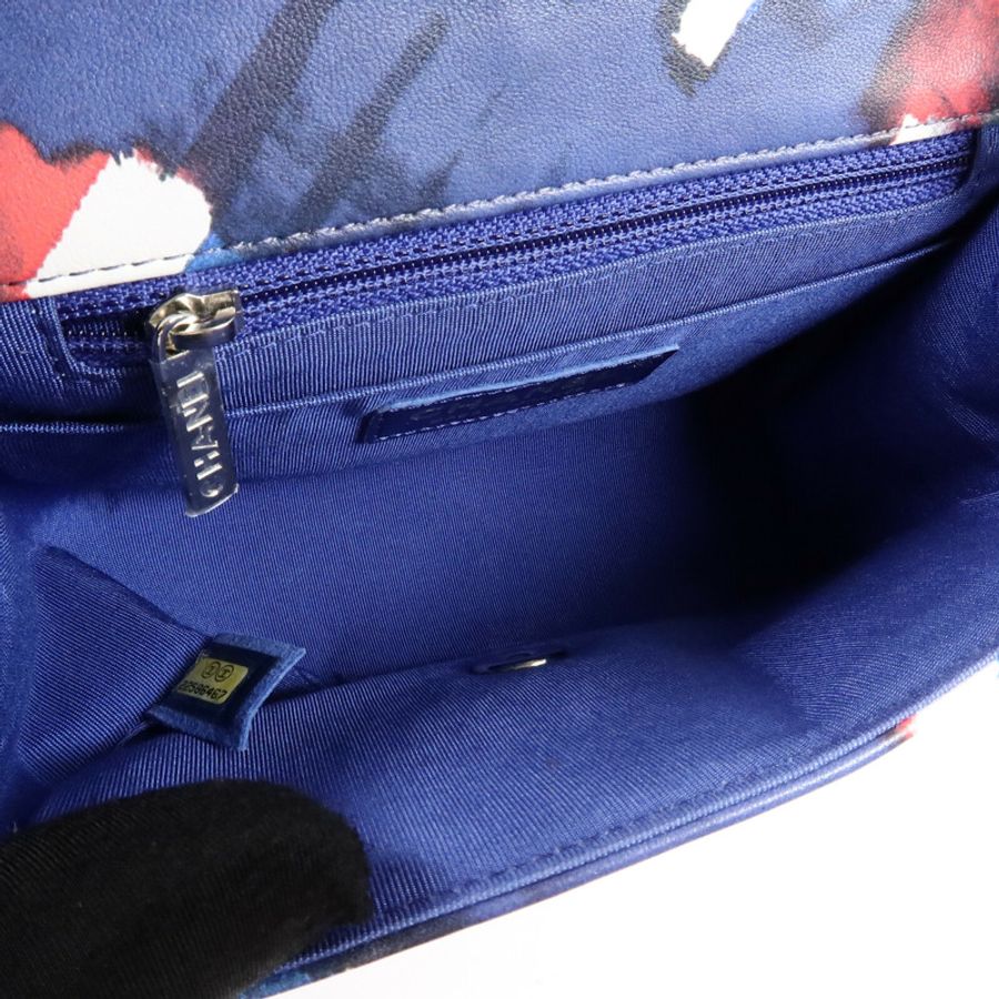CHANEL 羊皮皮革Chanel Airlines Printed Flap Bag肩背袋-4