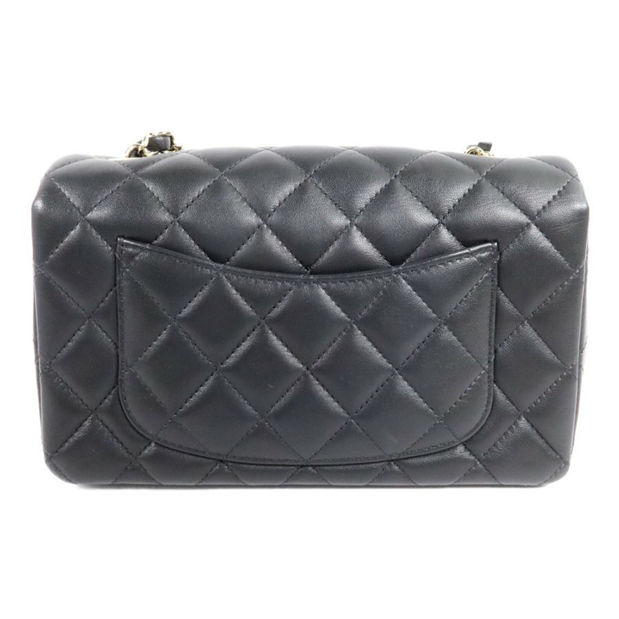 CHANEL 羊皮皮革Mini Classic 20鏈帶肩背袋-1