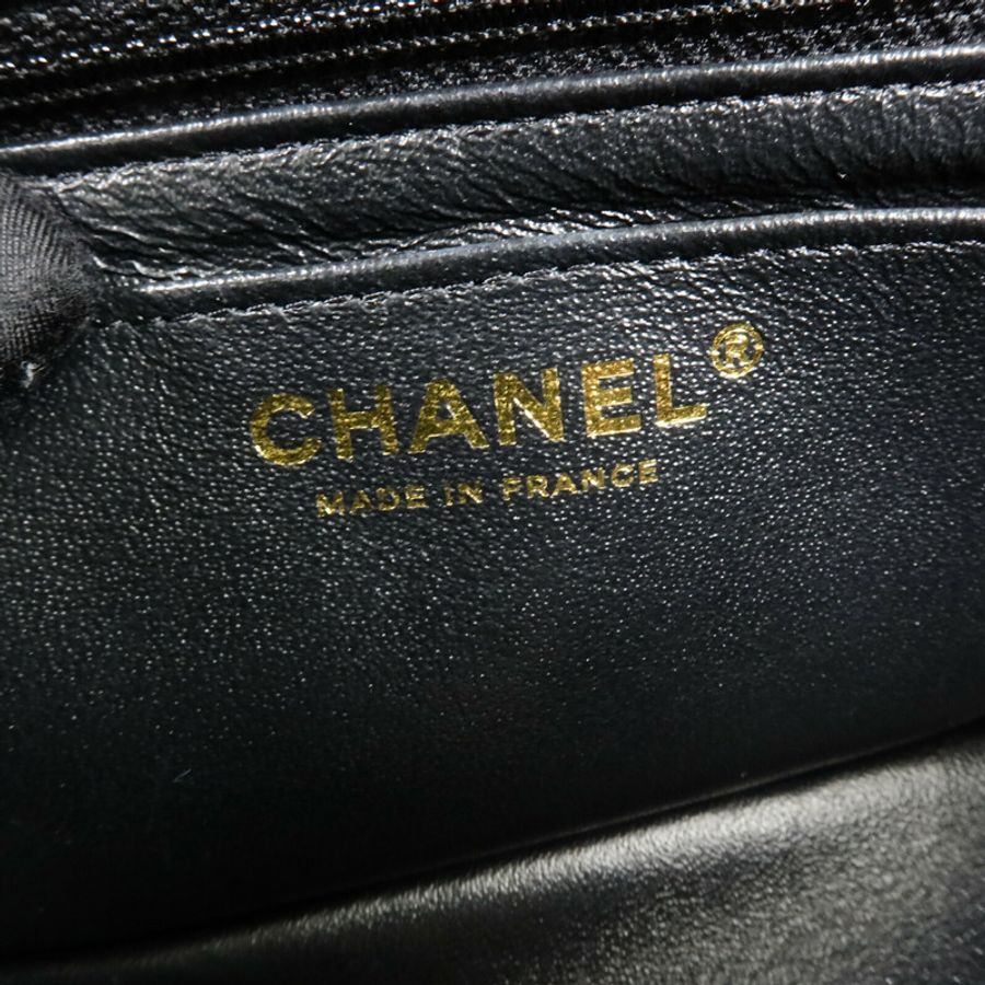 CHANEL 羊皮皮革Mini Classic 20鏈帶肩背袋-5