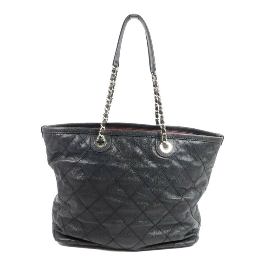 CHANEL 牛皮皮革Grand Shopping Tote鏈帶肩背袋-1