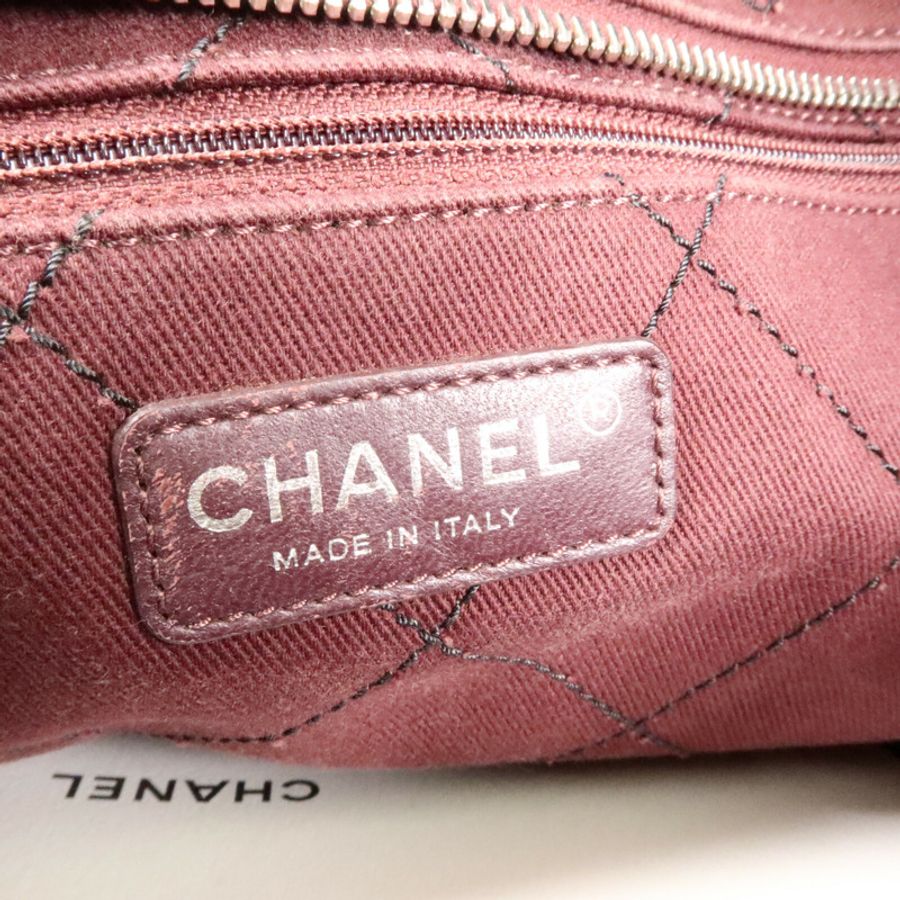 CHANEL 牛皮皮革Grand Shopping Tote鏈帶肩背袋-5