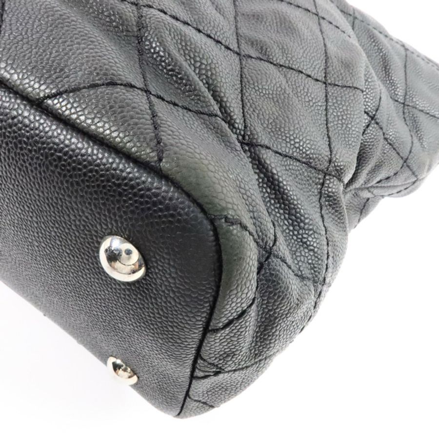 CHANEL 牛皮皮革Grand Shopping Tote鏈帶肩背袋-11