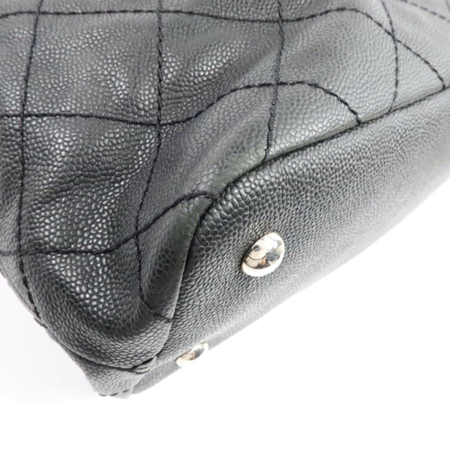 CHANEL 牛皮皮革Grand Shopping Tote鏈帶肩背袋-12