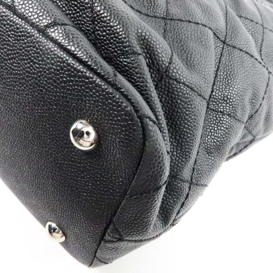 CHANEL 牛皮皮革Grand Shopping Tote鏈帶肩背袋-13