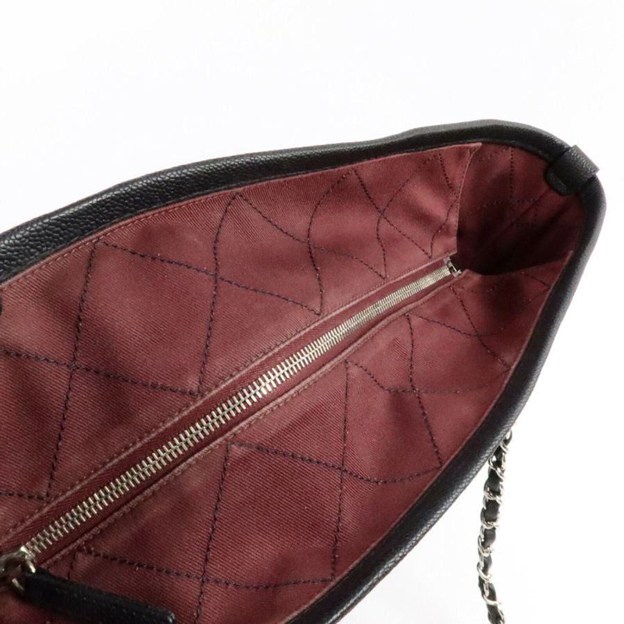 CHANEL 牛皮皮革Grand Shopping Tote鏈帶肩背袋-15