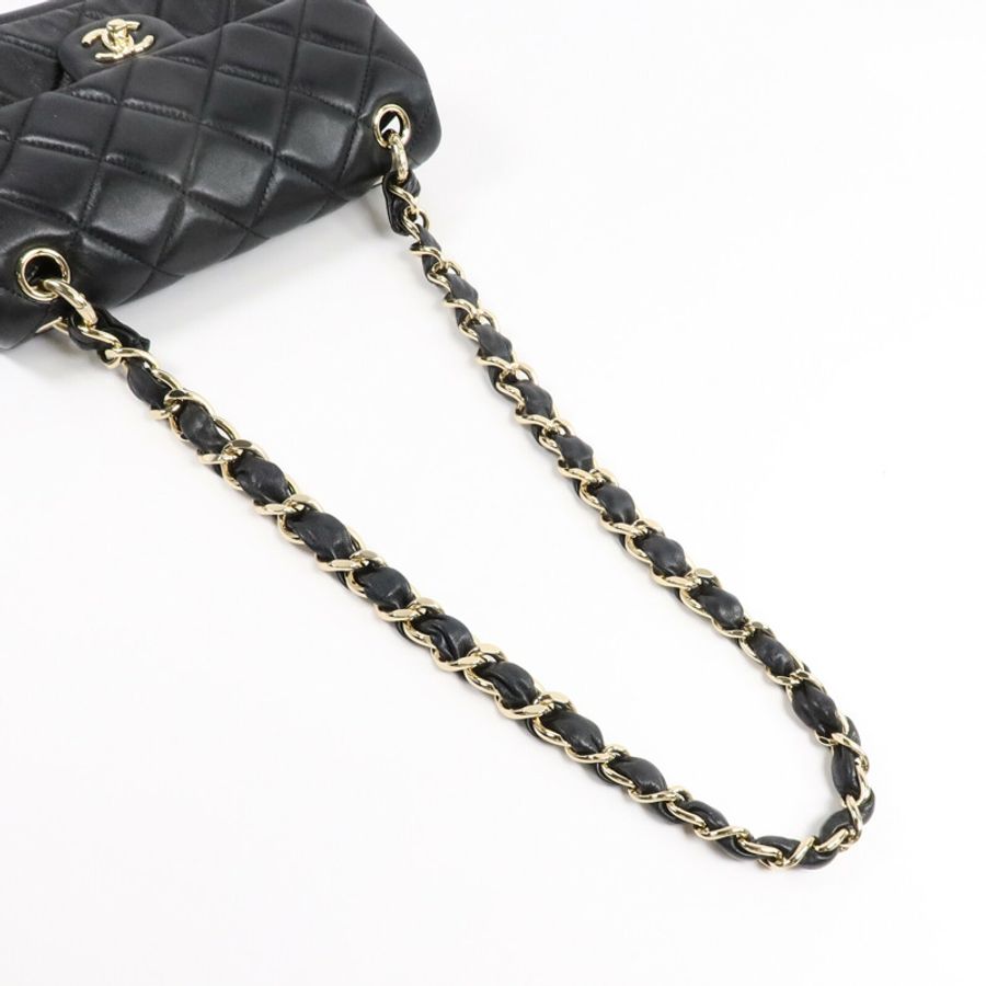 CHANEL 羊皮皮革Chunky Chain Flap Bag肩背袋-8