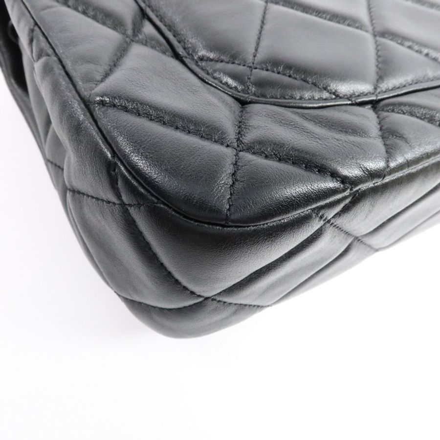 CHANEL 羊皮皮革Chunky Chain Flap Bag肩背袋-13