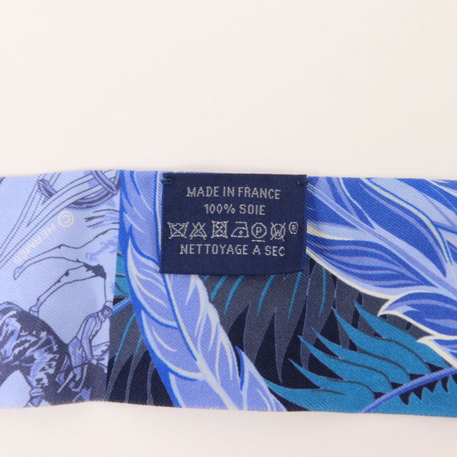HERMES 絲質Twilly絲巾-6
