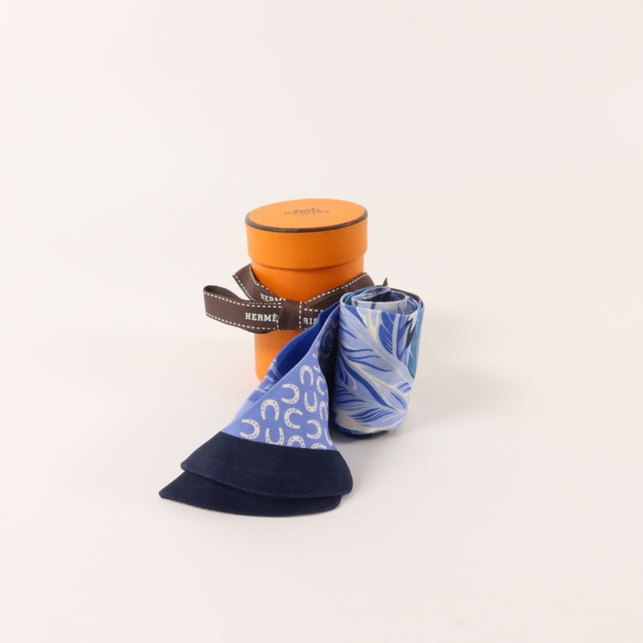 HERMES 絲質Twilly絲巾-8