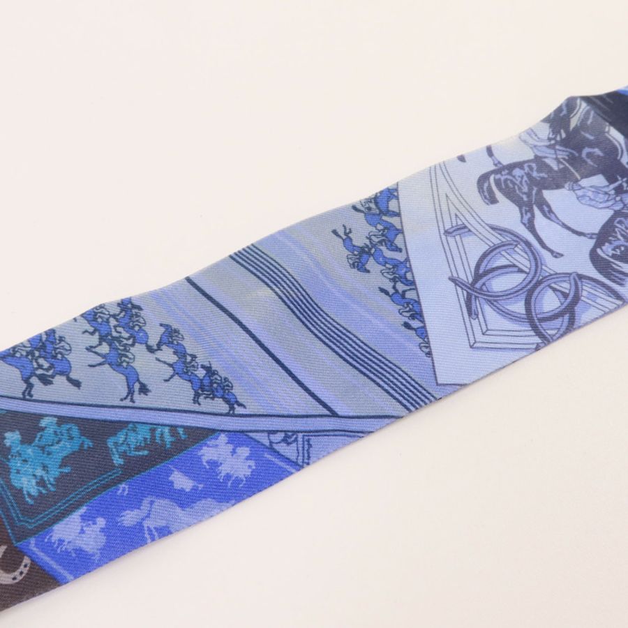 HERMES 絲質Twilly絲巾-11