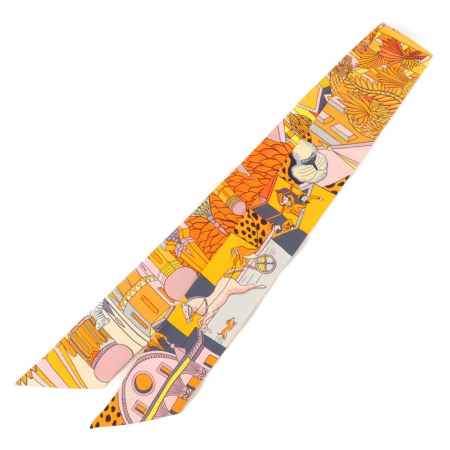 HERMES 絲質Twilly絲巾-1