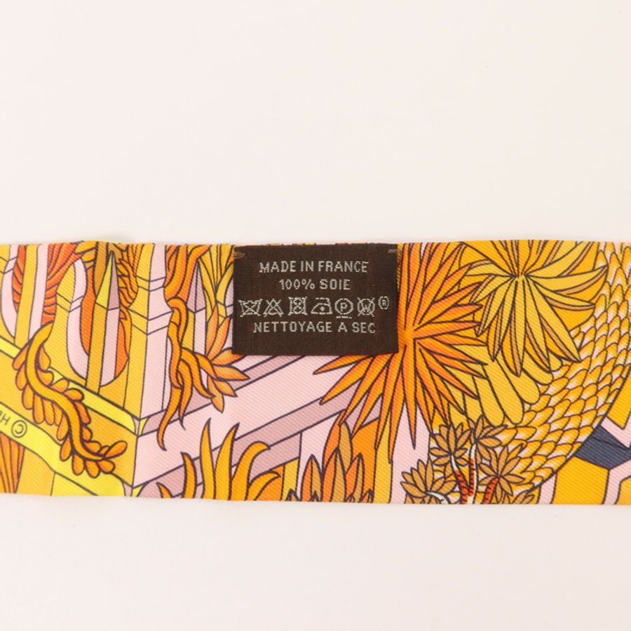 HERMES 絲質Twilly絲巾-6