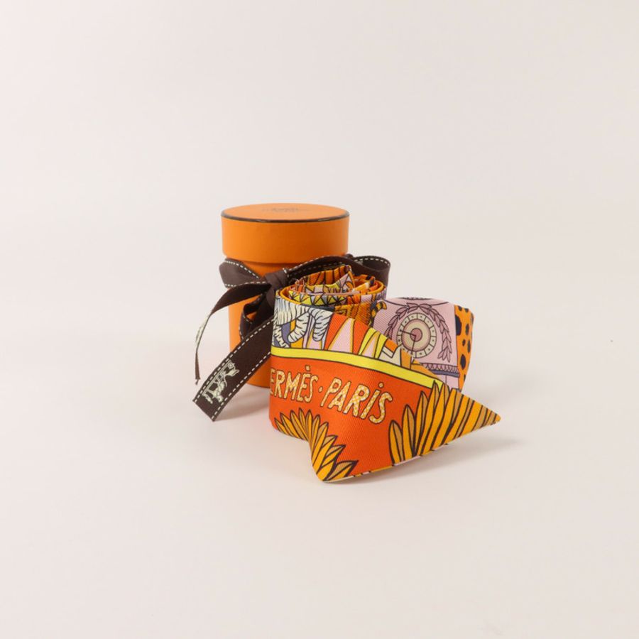 HERMES 絲質Twilly絲巾-8