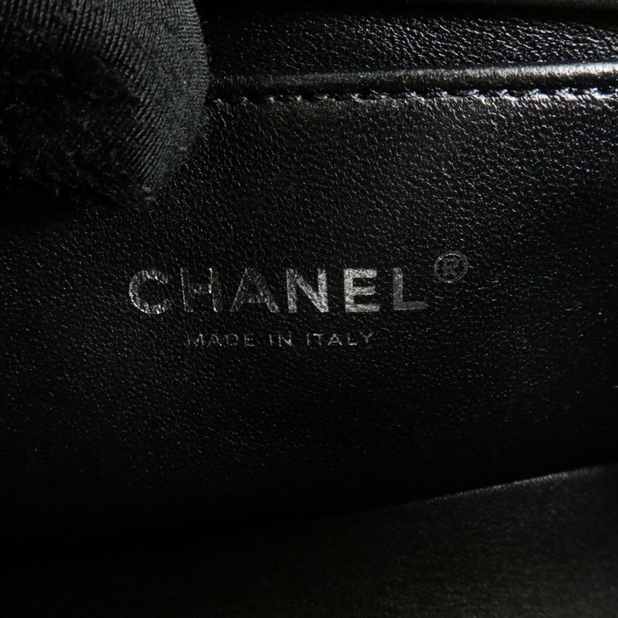 CHANEL 羊皮皮革Boy 20鏈帶肩背袋-5