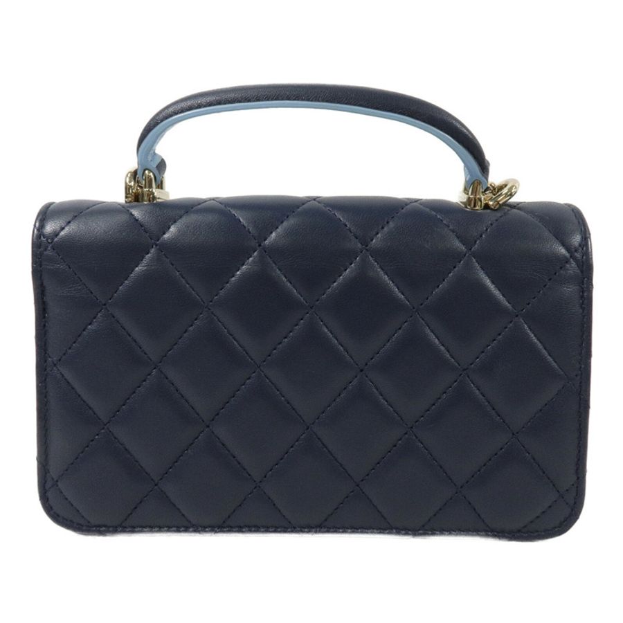 CHANEL 羊皮皮革Mini Flap Bag鏈帶手挽肩背兩用袋-1