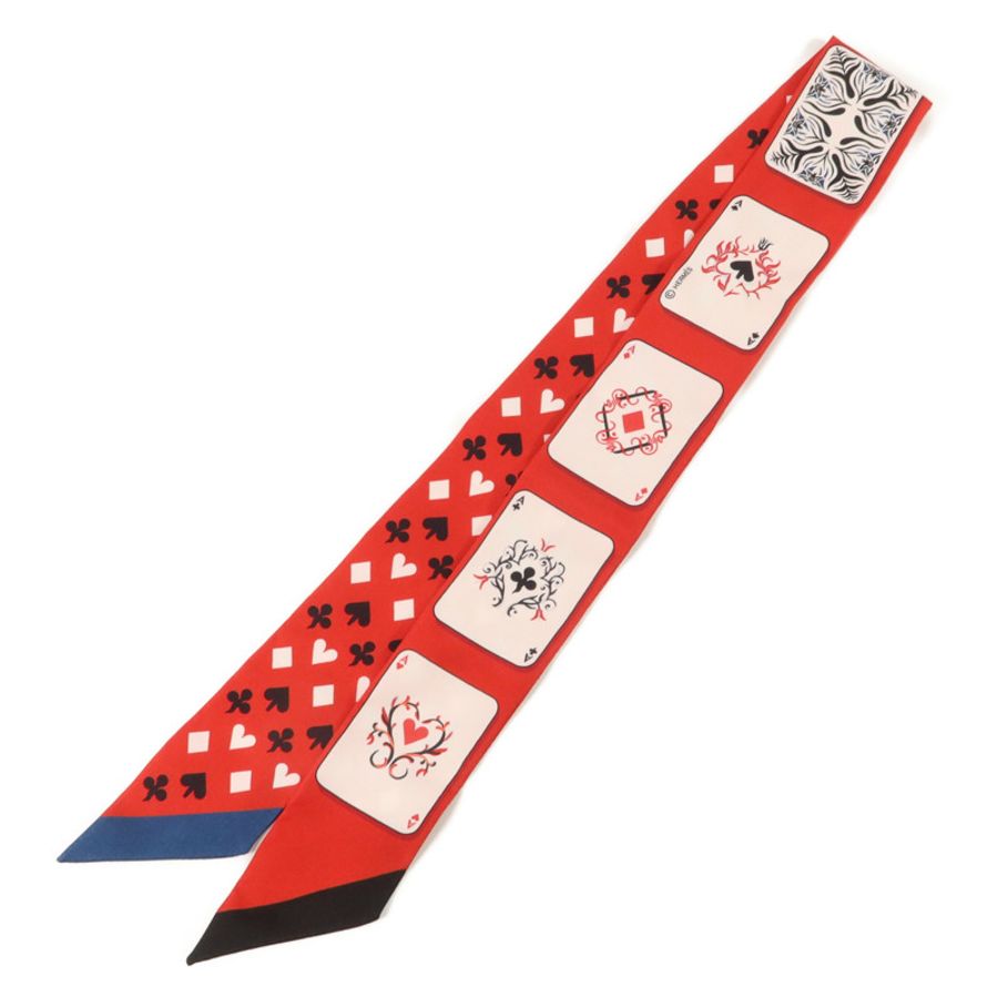 HERMES 絲質Twilly絲巾-1