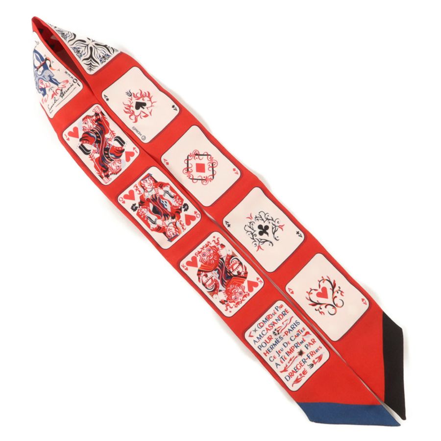 HERMES 絲質Twilly絲巾-3