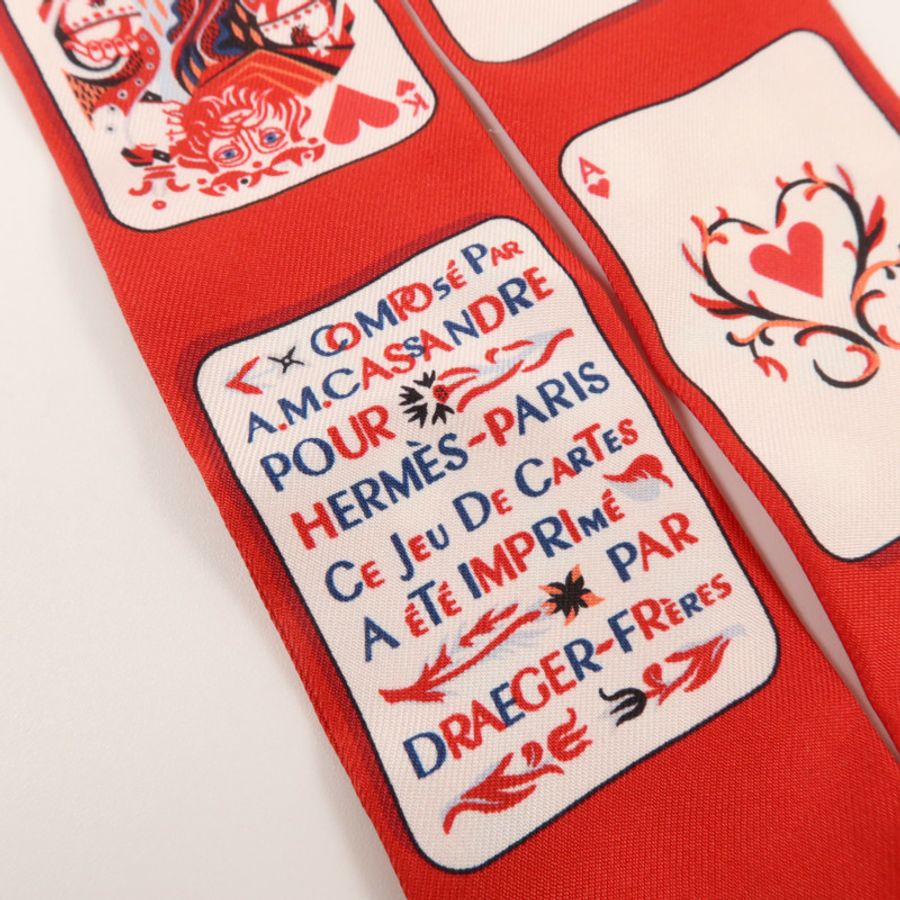 HERMES 絲質Twilly絲巾-4
