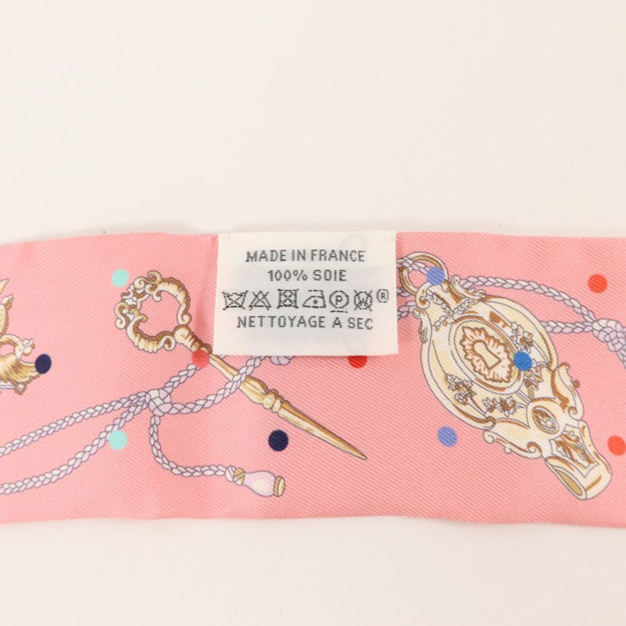 HERMES 絲質Twilly絲巾-6