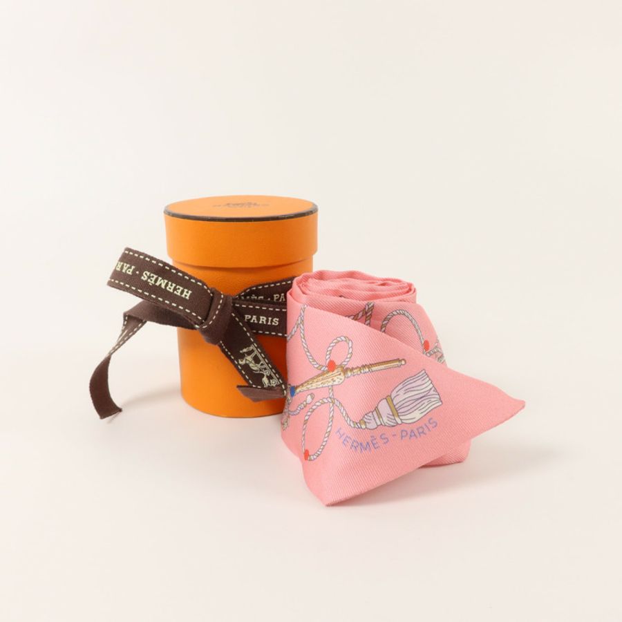 HERMES 絲質Twilly絲巾-8
