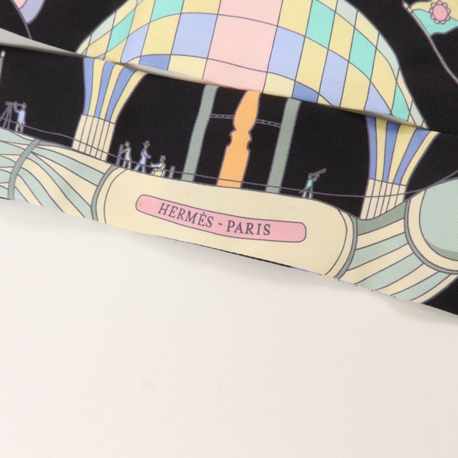 HERMES 絲質Twilly絲巾-4
