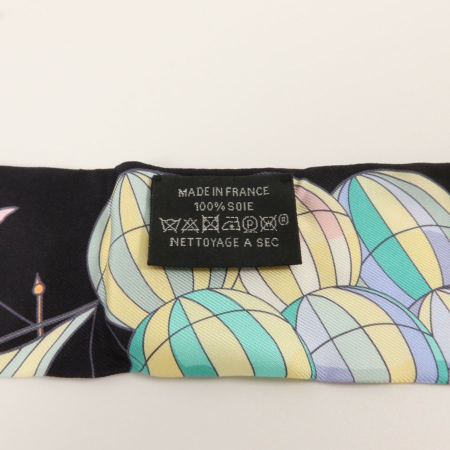 HERMES 絲質Twilly絲巾-6