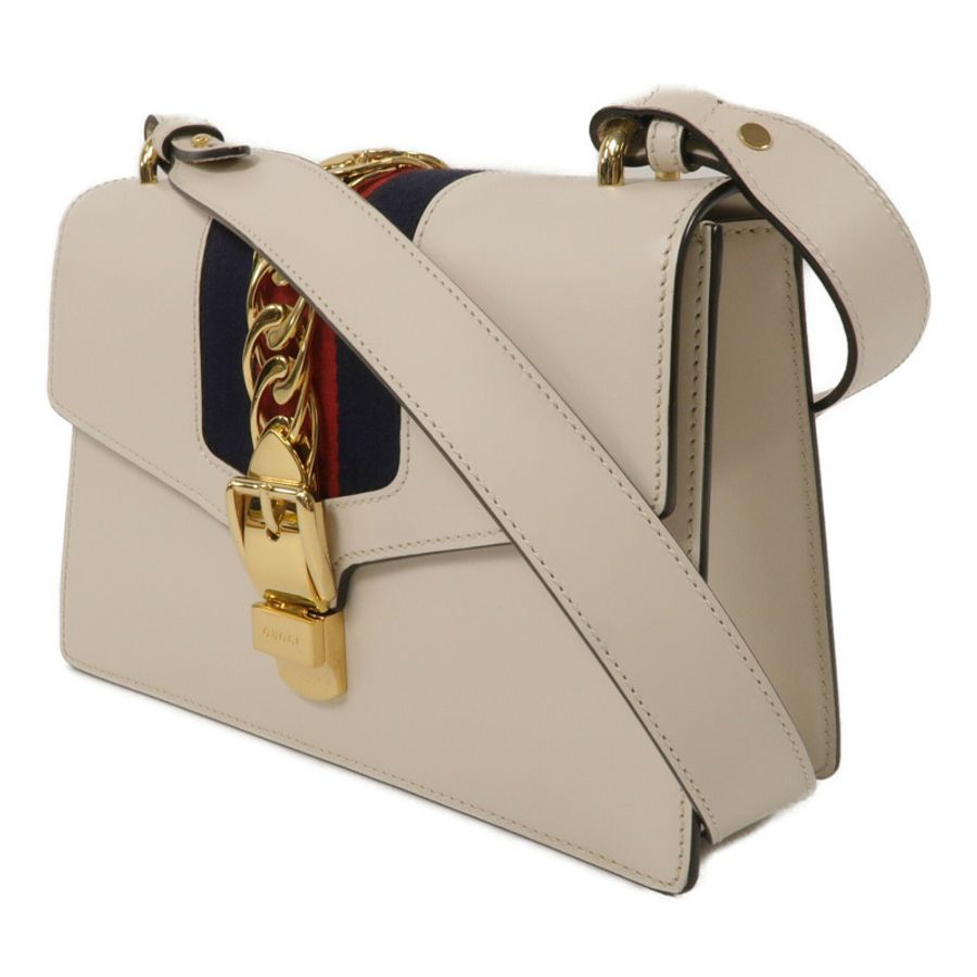 GUCCI 牛皮皮革Sylvie肩背袋-1