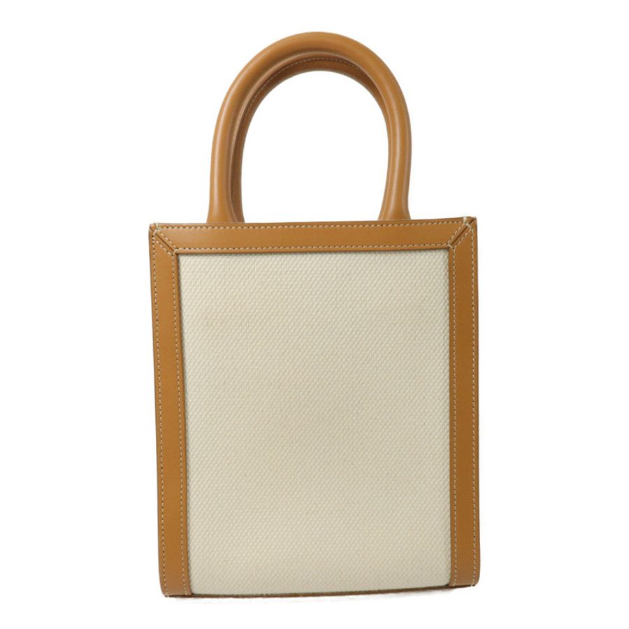 CELINE 帆布/牛皮皮革Mini Cabas Vertical手挽肩背兩用袋-1
