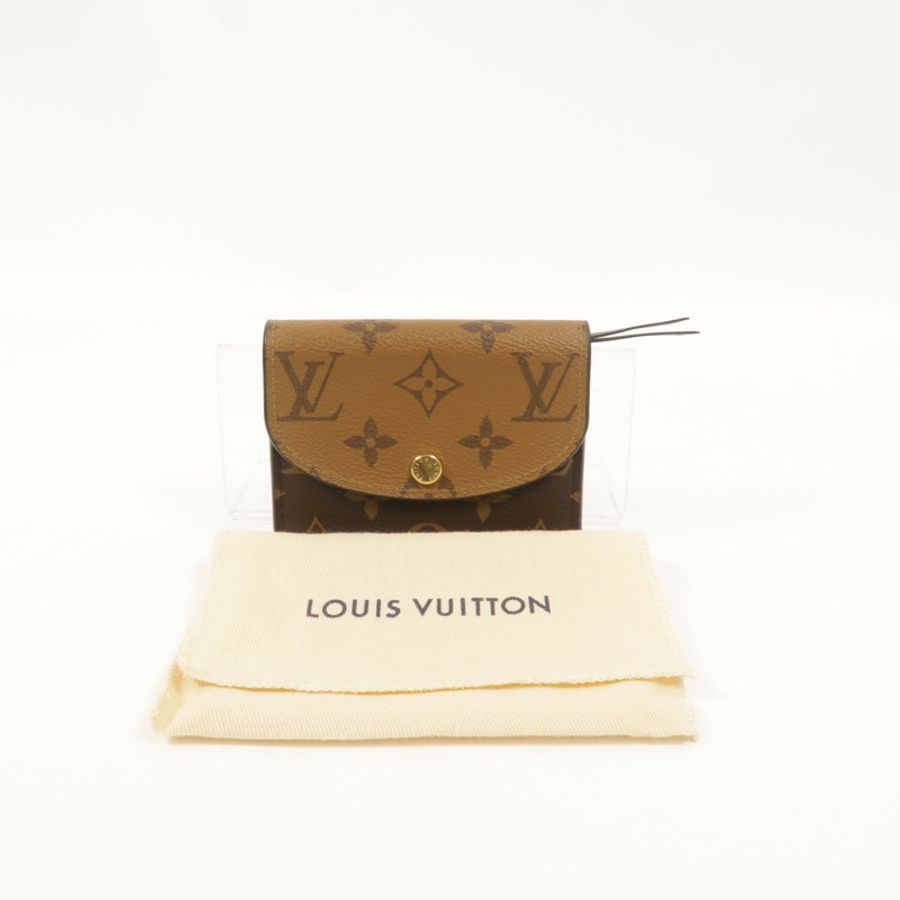 LOUIS VUITTON Monogram Reverse Rosalie Coin Purse零錢包-8