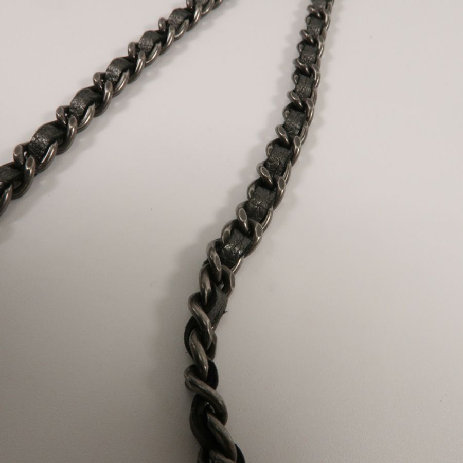 CHANEL 牛皮皮革Chain Shoulder鏈帶肩背袋-16