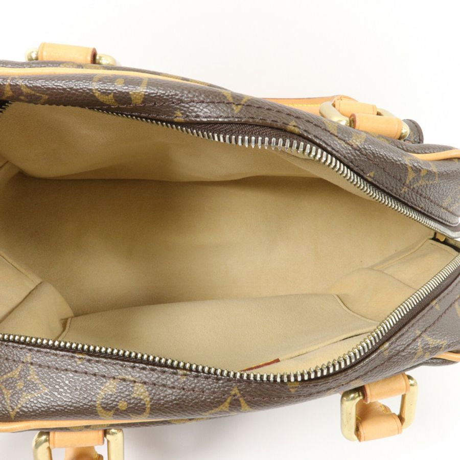 LOUIS VUITTON Monogram Manhattan PM手挽袋-4