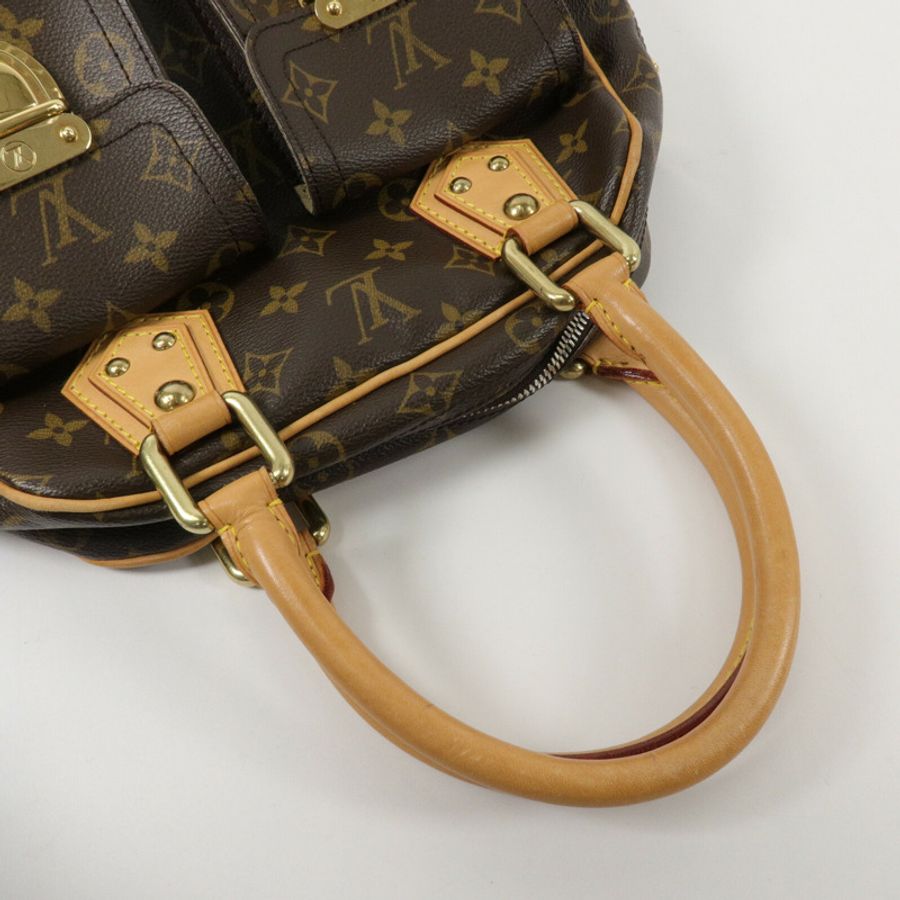 LOUIS VUITTON Monogram Manhattan PM手挽袋-7