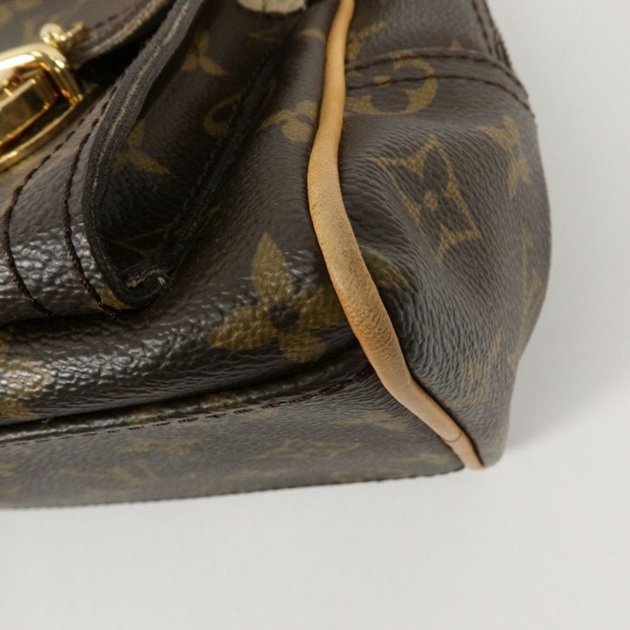 LOUIS VUITTON Monogram Manhattan PM手挽袋-9