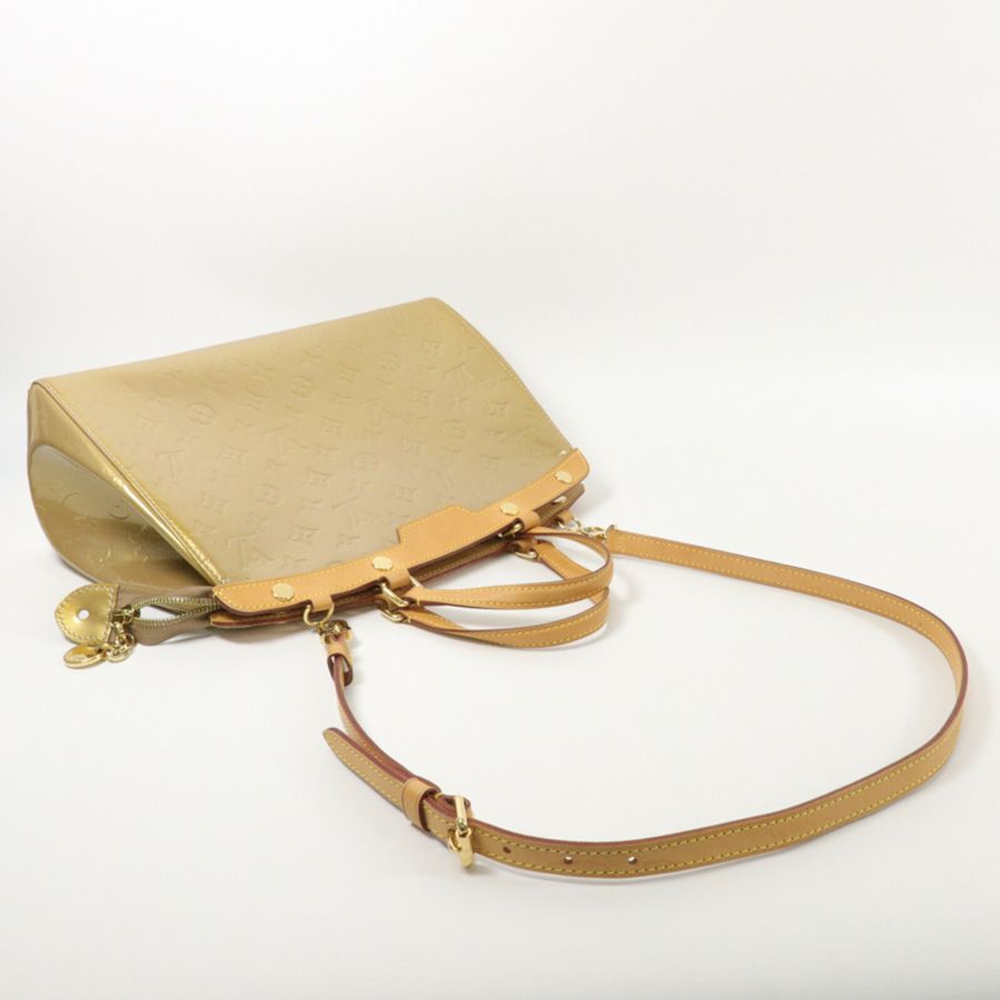 LOUIS VUITTON Monogram Vernis Brea MM手挽肩背兩用袋-10