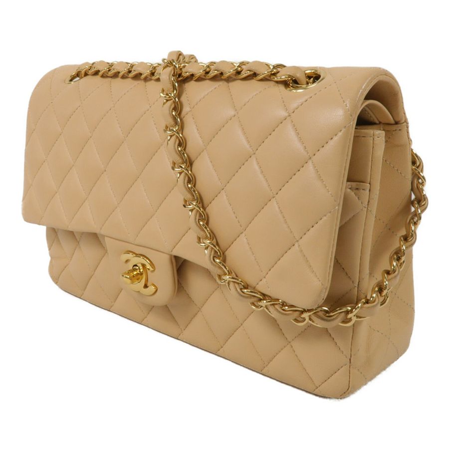 CHANEL Classic 25銀扣鏈帶肩背袋-1