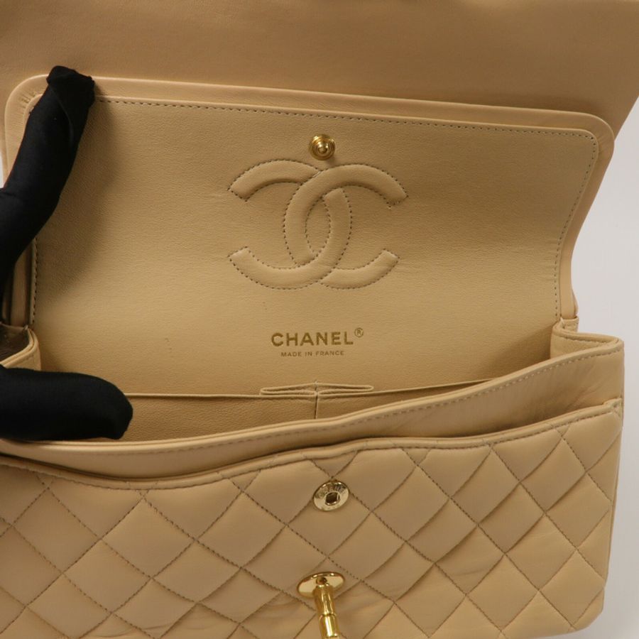 CHANEL Classic 25銀扣鏈帶肩背袋-13