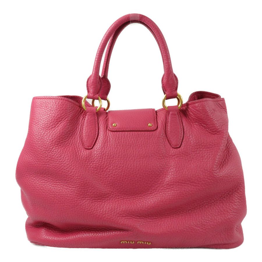 Miu Miu 牛皮皮革Madras 2 Way Shoulder Bay手挽肩背兩用袋-1