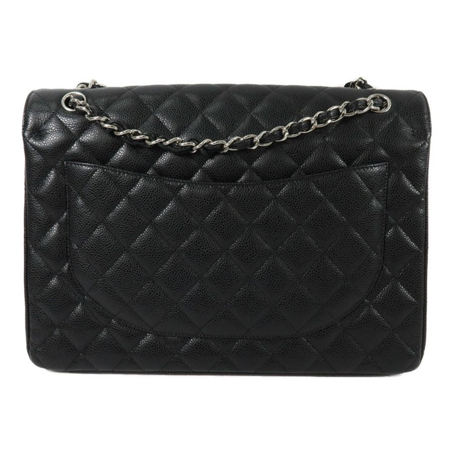 CHANEL 牛皮皮革Maxi Classic鏈帶肩背袋-1