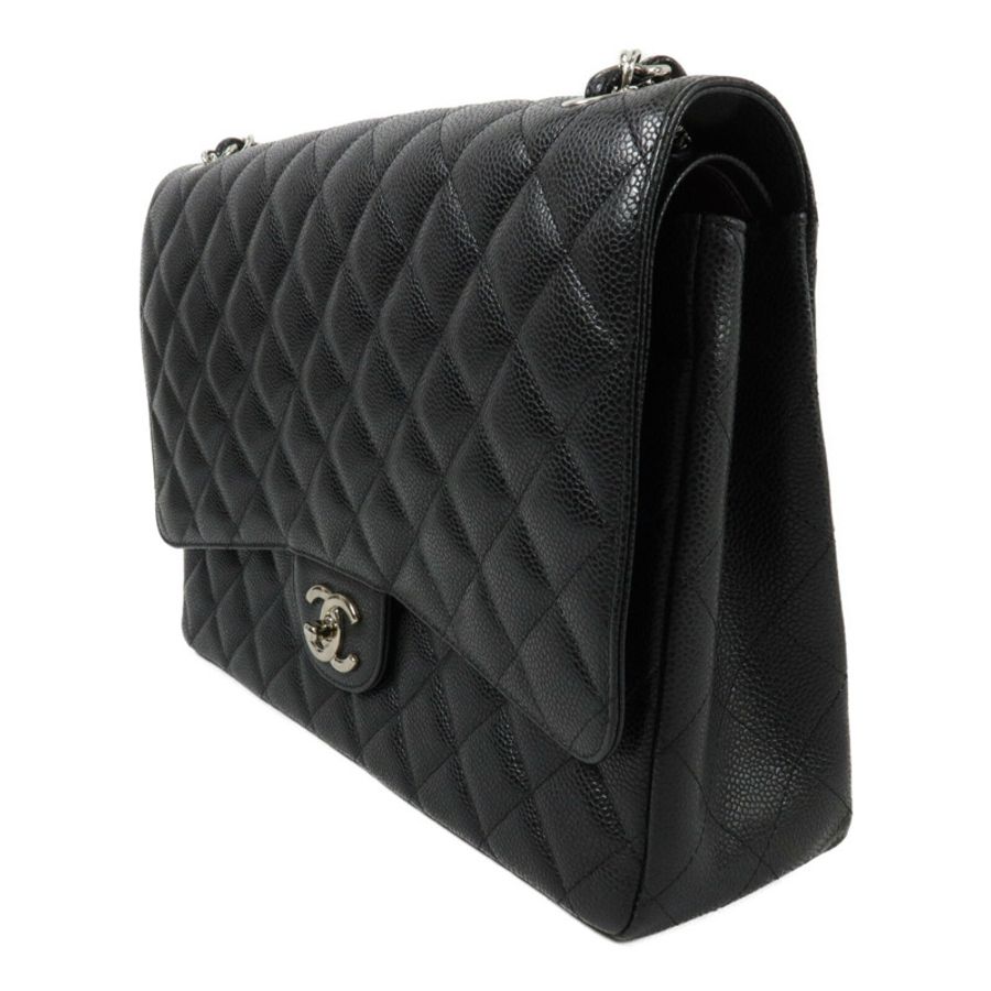 CHANEL 牛皮皮革Maxi Classic鏈帶肩背袋-2