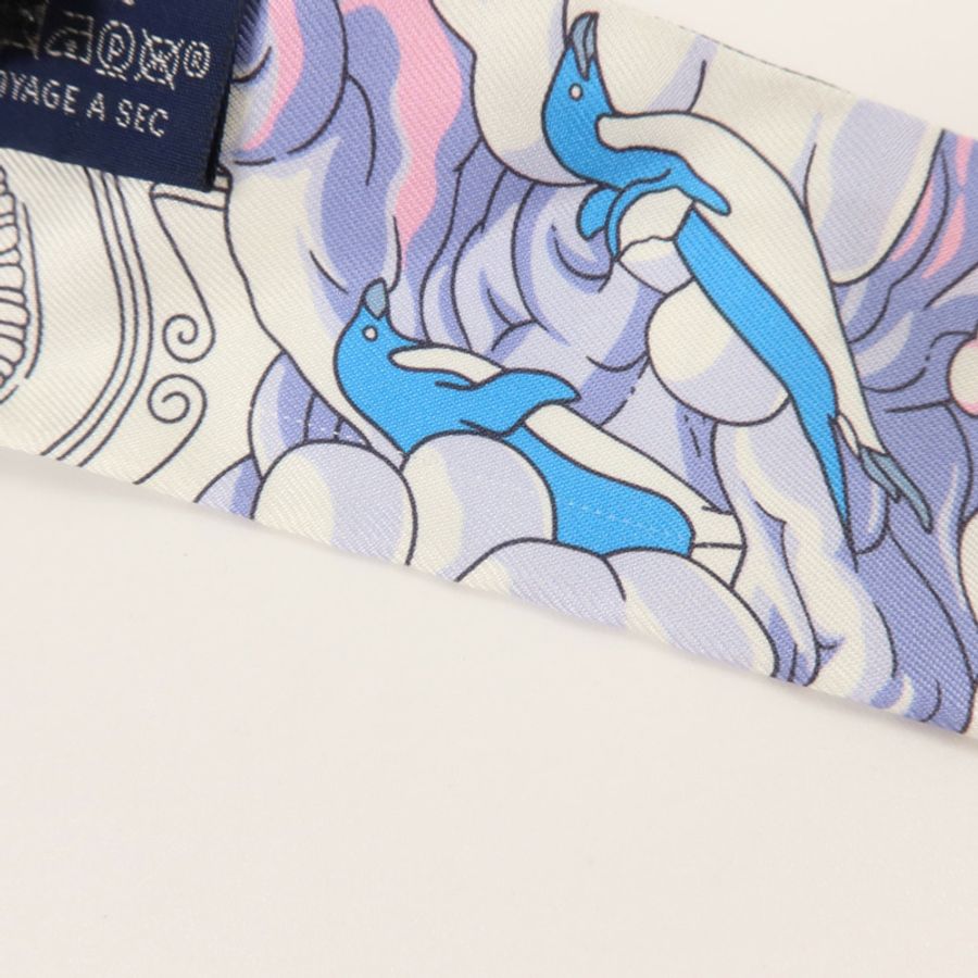 HERMES 絲質Twilly絲巾-9