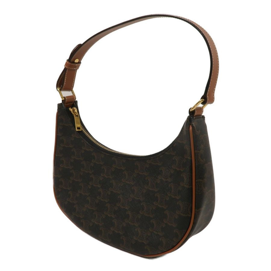CELINE 塗層帆布Ava Medium Triomphe肩背袋-1
