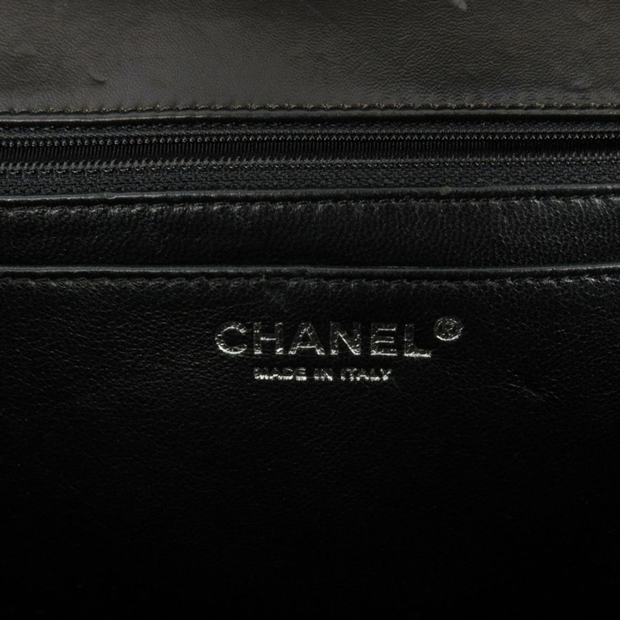 CHANEL 漆皮皮革Chain Shoulder鏈帶肩背袋-5