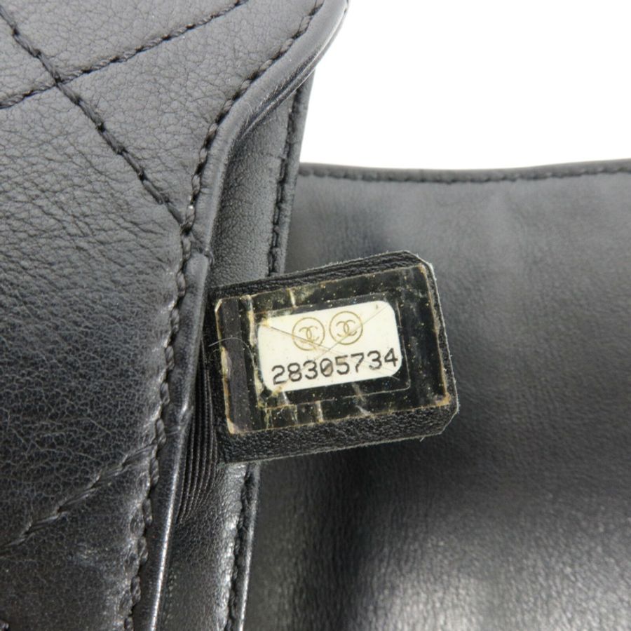 CHANEL 羊皮皮革Chain Shoulder鏈帶手挽肩背兩用袋-7