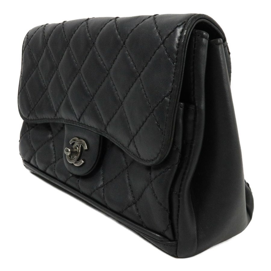 CHANEL 羊皮皮革Chain Shoulder鏈帶肩背袋-2