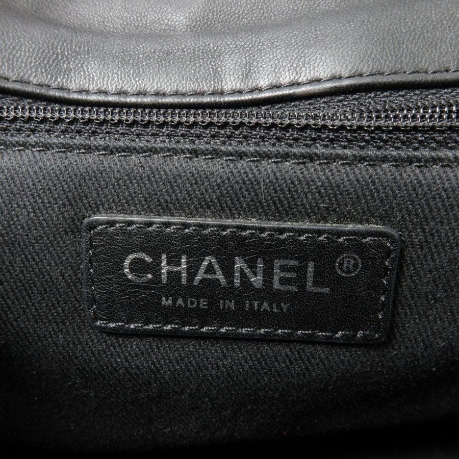 CHANEL 羊皮皮革Chain Shoulder鏈帶肩背袋-5