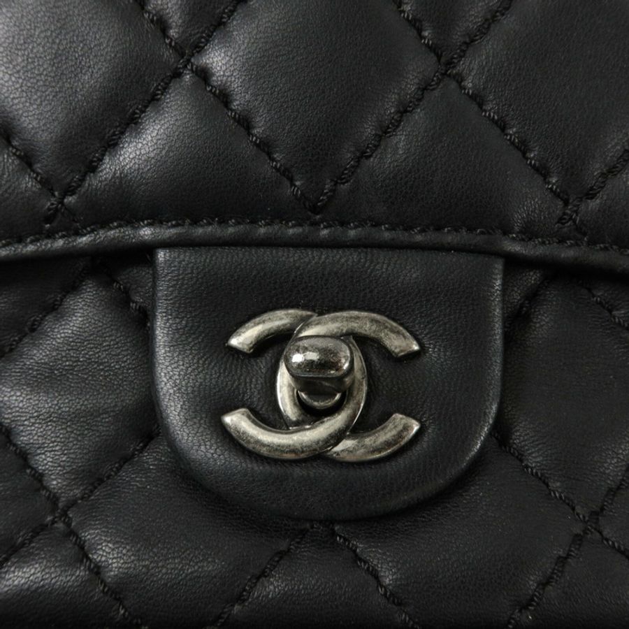 CHANEL 羊皮皮革Chain Shoulder鏈帶肩背袋-6