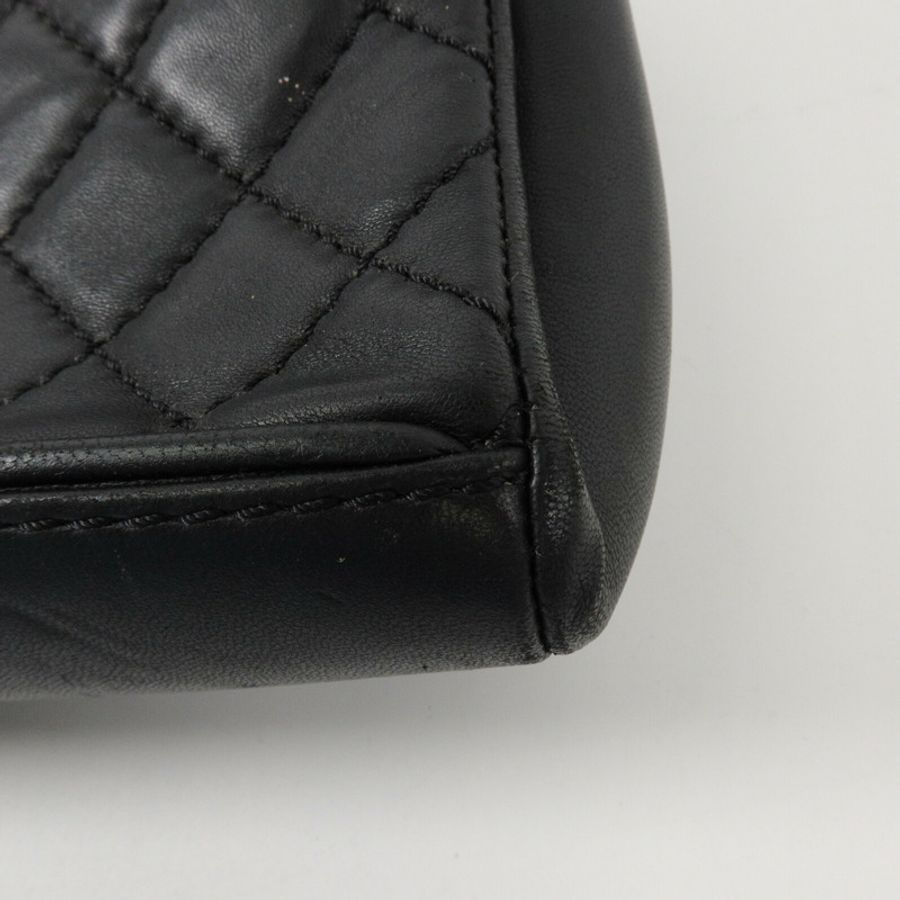 CHANEL 羊皮皮革Chain Shoulder鏈帶肩背袋-9